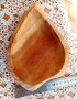 Дървено плато във формата на листо, снимка 1 - Прибори за хранене, готвене и сервиране - 38655368