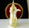 Арабска бронзова кана за кафе,джезве,Dallah,печат на майстора. , снимка 6