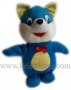 Детска плюшена интерактивна играчка Котка - синя
