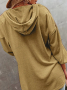 Дамско горнище с качулка Ежедневен свободен едноцветен суичър, 4цвята , снимка 17
