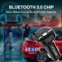 Bluetooth FM адаптер за кола Clydek V5.0/Hand-Free разговори/двойно USB/QC3.0 бързо зареждане/TF, снимка 3