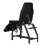 Козметичен стол INK 185 х 56/85 х 70 см - черен/бял, снимка 5
