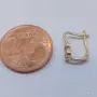Единична златна обеца Сърце с циркон 14K (585) – 0.50 гр., снимка 5