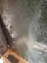 Квадратна маса от масивно стъкло, снимка 1