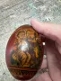 Старо, дървено яйце с нарисувани религиозни мотиви , снимка 10