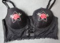 Intimissimi Lingerie 80C луксозен черен дантелен сутиен, снимка 2