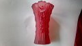 Мурано Италия ваза червено дебело стъкло, снимка 9