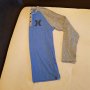 Original HURLEY Premium Fit Long Sleeve Grey Blue Button Neck Shirt, снимка 2
