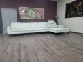 Кремав ъглов диван от плат с лежанка MM-ZE1126 с ел. механизъм, снимка 4