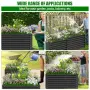 Повдигната метална градинска леха VELPAX 122 × 122 × 61 см, снимка 8
