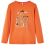 Детска тениска с дълъг ръкав, опушено оранжево, 104（SKU:13615, снимка 1 - Детски тениски и потници - 44697242
