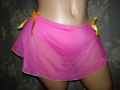 Секси розова поличка от тюл в едно бикини М, снимка 3