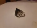 Уникален сребърен пръстен ръчна изработка , снимка 4