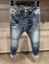 DSQUARED2 Мъжки Сини Дънки С Накъсан Ефект Код Mens P.268, снимка 4