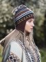 Автентична двулицева перуанска шапка Chullo различни цветове, снимка 3