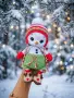Снежен човек плетен , снимка 4