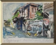Петър Ненов (1951– ) Созопол монотипия от маслени бои , снимка 2
