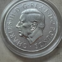 1 oz Сребърна монета "Кралския Герб" 2023 - Великобритания, снимка 4 - Нумизматика и бонистика - 42228661