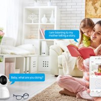 Ip camera wi-fi камера бебефон и охрана на дома, снимка 4 - IP камери - 29558022