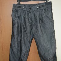 Тъмно сив 7/8 дънков панталон - като нов, снимка 1 - Панталони - 30206992