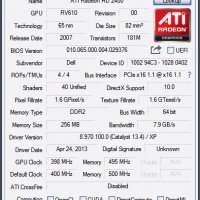 Видео карта ATi Radeon Dell HD 2400 PCI-E, снимка 8 - Видеокарти - 30063872