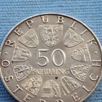 Сребърна монета 50 шилинга 1969г. Австрия 450г. От смъртта на император Максимилиан първи 40385, снимка 2 - Нумизматика и бонистика - 42755608