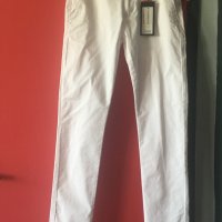 Бял мъжки панталон- нов с етикет, снимка 1 - Панталони - 37264222