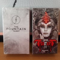 Уникални таро карти: The Fountain Tarot & XII Tarot Nekro, снимка 1 - Карти за игра - 34166560
