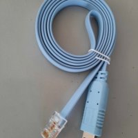 Cisco сериен конзолен кабел USB-RJ45, Сonsole cable, снимка 1 - Друга електроника - 38528882