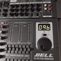 2 x 670W  Bell B20-1000 Powermate миксер с вграден усилвател, снимка 2 - Ресийвъри, усилватели, смесителни пултове - 31253964