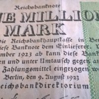 Банкнота - Германия - 1 000 000 марки | 1923г., снимка 2 - Нумизматика и бонистика - 29345772