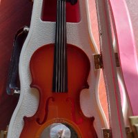 Ретро музикална декоративна цигулка, снимка 4 - Колекции - 39366138