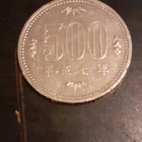500 ЙЕНИ. ЯПОНИЯ., снимка 1 - Нумизматика и бонистика - 35248300