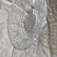 Руски кристал Фруктиера ,купи и ваза, снимка 5 - Антикварни и старинни предмети - 29748565