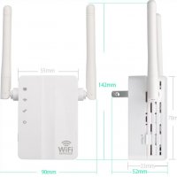 300Mbps 20dBm 2.4GHz 802.11n/g/b Media Bridge Access Point Repeater Усилващ WiFi Сигнала с 300 Mетра, снимка 8 - Рутери - 31770076