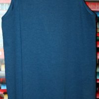 Bershka рокля - туника без ръкав с шал яка /тюркоазено синьо/, снимка 3 - Рокли - 30373580