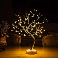 LED лампа дърво, снимка 2 - Лед осветление - 44810283