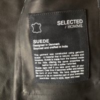 НОВО Selected Homme Suede Overshirt Jacket мъжко яке/естествен велур L, снимка 16 - Якета - 42377200