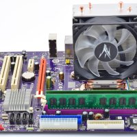 Дънна платка ELITEGROUP GeForce7050M-M + CPU AMD Athlon 64 X2 3800 + 2x2 GB RAM + ОХЛАДИТЕЛ, снимка 2 - Дънни платки - 42746781