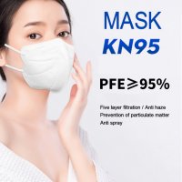 10 бр. Многослойна филтърни маски KN95 Прахоустойчива антивирусна дишаща маска за лице, снимка 1 - Други - 30720139