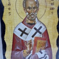Голяма икона на Свети Никола , снимка 1 - Икони - 35036221