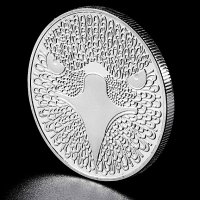 1 Биткойн цент Орел / 1 Bitcoin cent Eagle - Silver, снимка 4 - Нумизматика и бонистика - 38044735
