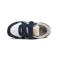 Бебешки спортни обувки PUMA Racer Тъмно синьо със зелено, снимка 4 - Бебешки обувки - 33840654