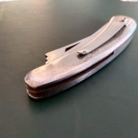 Стар немски ловджийски бръснач + нож, снимка 2 - Ножове - 44447071