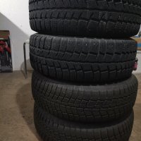 Зимни гуми с железни джанти 4х100 14" , снимка 1 - Гуми и джанти - 42144651