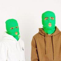 Зимна шапка маска - Green Neon Balaclava, снимка 1 - Шапки - 30397904