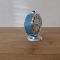 Рядък будилник Слава часовник син корпус, снимка 8 - Антикварни и старинни предмети - 44202950