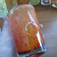 Стъклени чаши цветно стъкло , снимка 7 - Антикварни и старинни предмети - 38195299