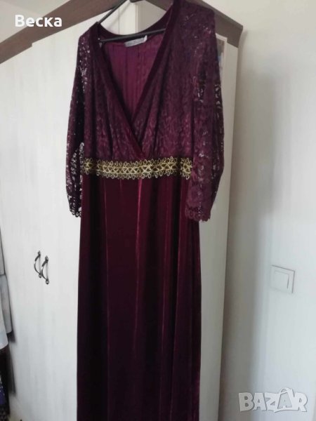 Черен петък! Официална рокля - бордо, снимка 1