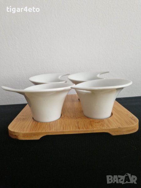 Сервиз чаши с поднос , снимка 1